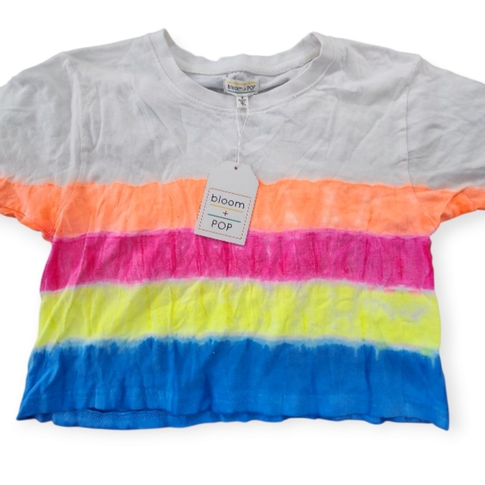Womens Tie-dyed Crop Top